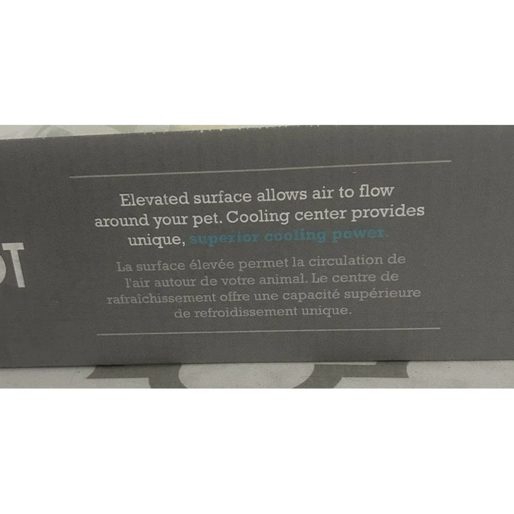 K&H Pet Products Coolin' Pet Cot Elevated Pet Bed Gray/Blue Large 42 X 30 X 7 In